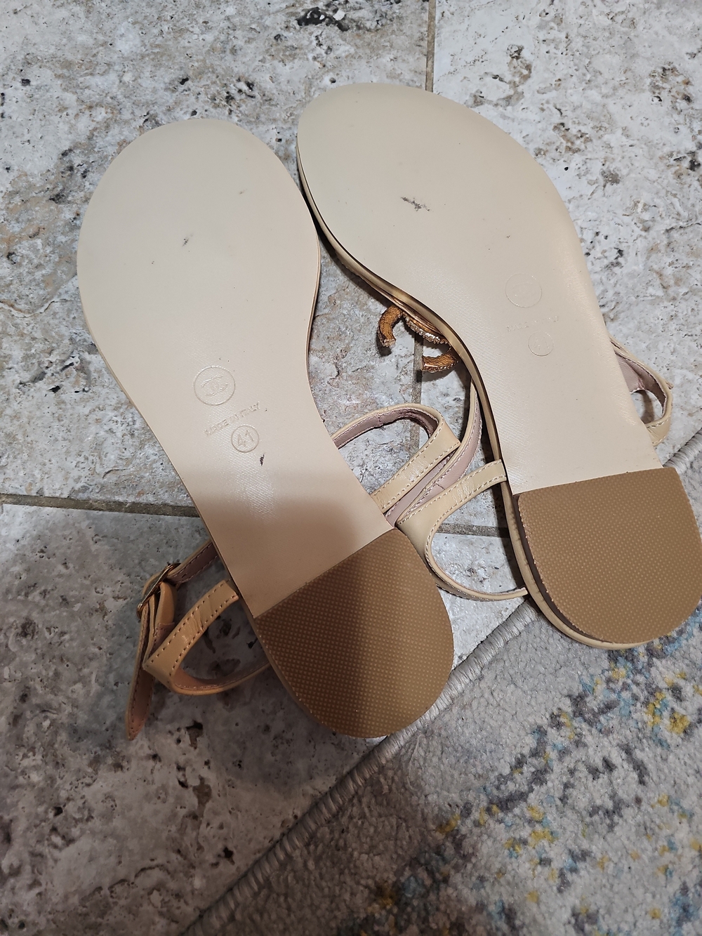 Designer Flat Sandals Size 41/ US9.5 - Picture 6 of 8